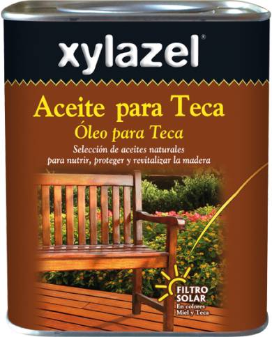 comprar Xylazel Aceite para Teca Clasico Incoloro 750ml. Nutre protege y revitaliza la madera de XYLAZEL - Tratamientos madera