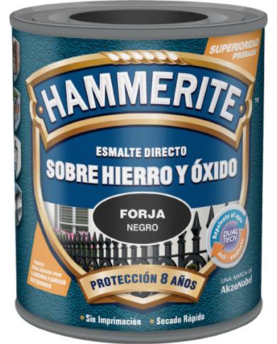comprar 1 Bote Esmalte directo sobre hierro y óxido acabado forja Bote 750ml. Hammerite de HAMMERITE - Esmaltes comprar 1 Bote Esmalte directo sobre hierro y óxido acabado forja Bote 750ml. Hammerite de HAMMERITE - Esmaltes