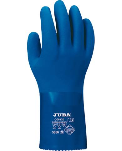 comprar 1 par de Guantes de PVC sin costuras con soporte de algodón. H5656 Juba de JUBA - Guantes