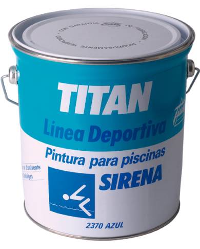 comprar 1 bote Pintura para piscina Titan Sirena. Bote de 4 litros (Venta en cajas de 2 botes) de TITAN - Químicos para piscinas comprar 1 bote Pintura para piscina Titan Sirena. Bote de 4 litros (Venta en cajas de 2 botes) de TITAN - Químicos para piscinas