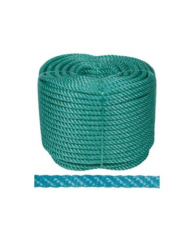comprar Rollo Cuerda Plástico 4 cabos 14mm x 100m Verde de ROMBULL RONETS - Cordelería comprar Rollo Cuerda Plástico 4 cabos 14mm x 100m Verde de ROMBULL RONETS - Cordelería