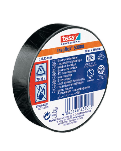 comprar Cinta aislante Tesaflex® 19mm x 20m. 53988 Tesa de TESA-TAPE - Cintas adhesivas comprar Cinta aislante Tesaflex® 19mm x 20m. 53988 Tesa de TESA-TAPE - Cintas adhesivas