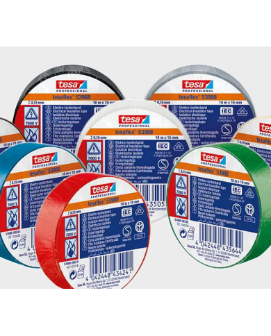 comprar Cinta aislante Tesaflex® 19mm x 20m. 53988 Tesa de TESA-TAPE - Cintas adhesivas comprar Cinta aislante Tesaflex® 19mm x 20m. 53988 Tesa de TESA-TAPE - Cintas adhesivas
