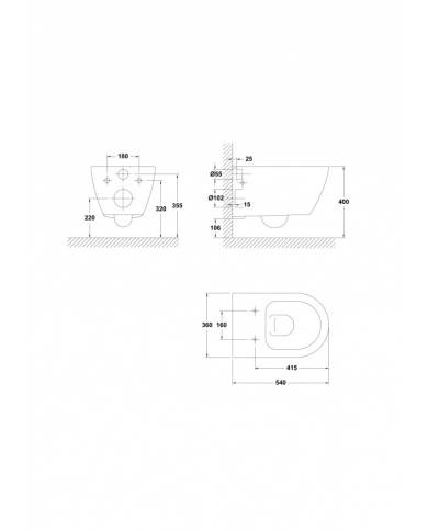 comprar Taza Inodoro suspendido Emma. G3017201 Gala de GALA - Sanitarios