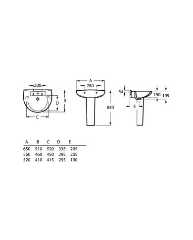 comprar Pedestal para lavabo Victoria. A331300001 Roca de ROCA - Lavabos
