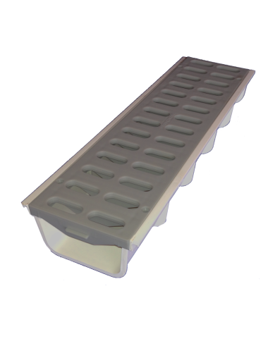 comprar Canaleta PP con rejilla gris 500x130x72mm S/50-75. T-130GB 50151 Tecnoagua de TECNOAGUA - Canal Pvc Pp comprar Canaleta PP con rejilla gris 500x130x72mm S/50-75. T-130GB 50151 Tecnoagua de TECNOAGUA - Canal Pvc Pp