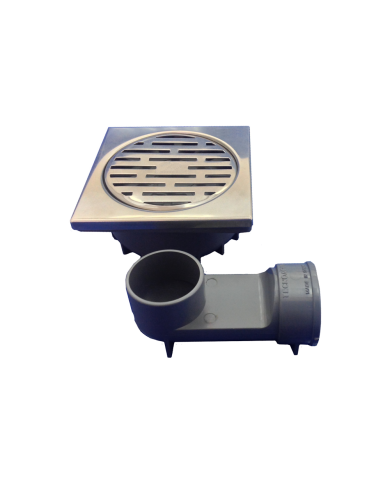 comprar Sumidero Sifónico vertical-horizontal 360º 10x10 40 Lineal Inox. T-88VHN 50891 Tecnoagua de TECNOAGUA - Sumideros Y Calderetas