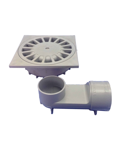 comprar Sumidero sifónico vertical-horizontal PVC 360º 20x20 110-90. T-88VH 50883 Tecnoagua de TECNOAGUA - Sumideros Y Calderetas