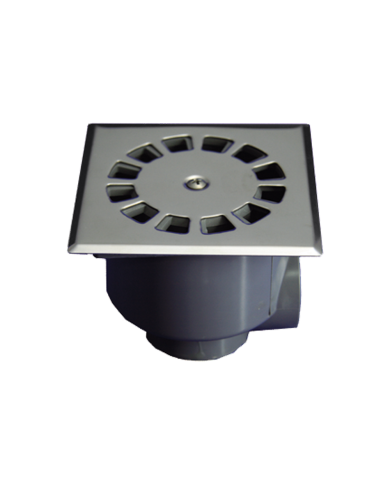 comprar Sumidero sifónico vertical-horizontal con tapa inox 10x10 / 50-40 . T-87I 50637 Tecnoagua de TECNOAGUA - Sumideros Y Calderetas