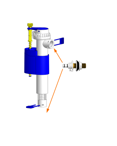 comprar Grifo cisterna alimentación VH dual (Inferior-Lateral) 3/8-16. T-469 50769 Tecnoagua de TECNOAGUA - Mecanismos de cisterna WC comprar Grifo cisterna alimentación VH dual (Inferior-Lateral) 3/8-16. T-469 50769 Tecnoagua de TECNOAGUA - Mecanismos de cisterna WC