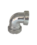 Codo MH tuerca loca a tubo liso cromado 40 x 1 1/2". T-201 ME 40805 Tecnoagua