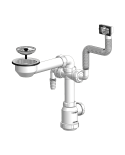 Desagüe botella fregadero doble válvula cesta vástago/plástico brazo ahorra espacio 115 x 1 1/2-40. T-56BP 50258 Tecnoag Desagüe botella fregadero doble válvula cesta vástago/plástico brazo ahorra espacio 115 x 1 1/2-40. T-56BP 50258 Tecnoag