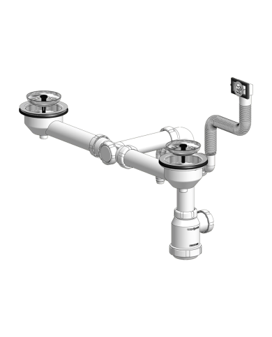 comprar Desagüe botella fregadero doble válvula cesta vástago/plástico brazo ahorra espacio 115 x 1 1/2-40. T-56BP 50258 Tecnoag de TECNOAGUA - Sifones y desagues comprar Desagüe botella fregadero doble válvula cesta vástago/plástico brazo ahorra espacio 115 x 1 1/2-40. T-56BP 50258 Tecnoag de TECNOAGUA - Sifones y desagues