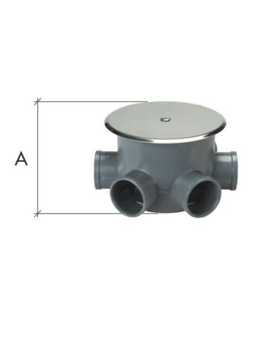 comprar Bote sifónico 5 entradas 110/ - 50-40 PVC y embellecedor en inox. C-140 060140 Crearplast de CREARPLAST - Sifones y desagues comprar Bote sifónico 5 entradas 110/ - 50-40 PVC y embellecedor en inox. C-140 060140 Crearplast de CREARPLAST - Sifones y desagues