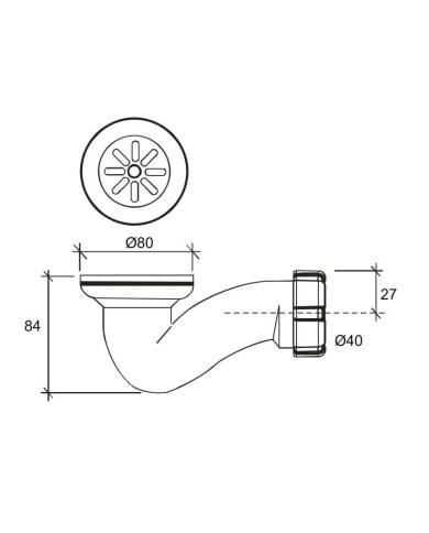 comprar Válvula sifónica para plato de ducha 80. R-86 33006862 Riuvert de RIUVERT - Sifones y desagues comprar Válvula sifónica para plato de ducha 80. R-86 33006862 Riuvert de RIUVERT - Sifones y desagues