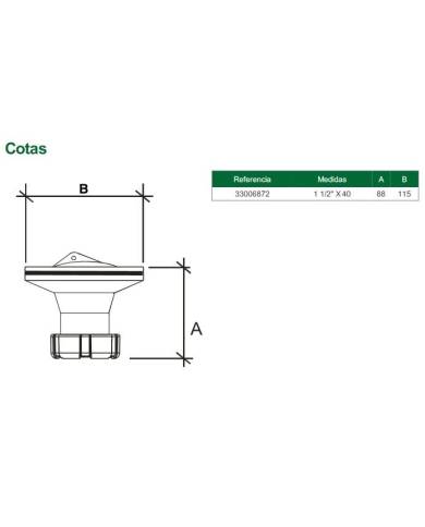 comprar Válvula para fregadero inox con tapon . 1 1/2" - 115. R-87 33006872 Riuvert de RIUVERT - Sifones y desagues comprar Válvula para fregadero inox con tapon . 1 1/2" - 115. R-87 33006872 Riuvert de RIUVERT - Sifones y desagues