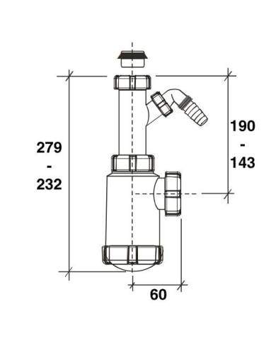 comprar Sifón botella salida horizontal 1 1/2" Racor extensible. R-64 33002642 Riuvert de RIUVERT - Sifones y desagues comprar Sifón botella salida horizontal 1 1/2" Racor extensible. R-64 33002642 Riuvert de RIUVERT - Sifones y desagues