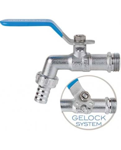 comprar Válvula esfera para manguera palanca acero 1/2" x 3/4" PN 16 Paso total. 3059 04 Genebre de GENEBRE - Ferretería