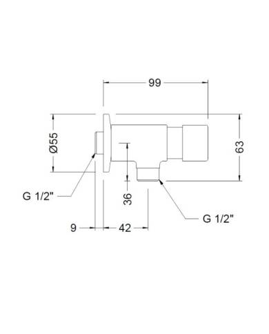 comprar Grifo - Válvula urinario temporizado 1/2". 1185 04 Genebre de GENEBRE - Griferia