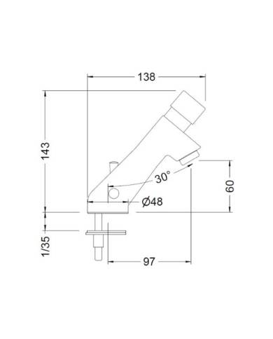 comprar Grifo lavabo temporizado mezclador Ipson 1/2". 1031 04 Genebre de GENEBRE - Griferia