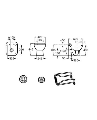 comprar Garda vertedero de porcelana blanco. A371055000 Roca de ROCA - Lavaderos comprar Garda vertedero de porcelana blanco. A371055000 Roca de ROCA - Lavaderos