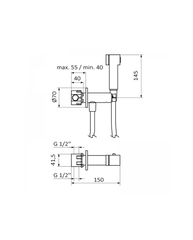 comprar Grifo Intimixer progresivo Fresh empotrado. Ref 08225100 GRB de GROBER - Griferia
