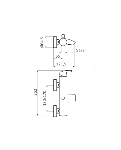 comprar Monomando de baño-ducha con equipo PREMIER. Ref 50225500 GRB de GROBER - Griferia