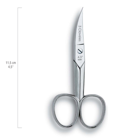 comprar Tijera uñas curva 4,5" 11.5cm. 02017 - 3 Claveles de 3 CLAVELES - Tijeras, navajas y cutter comprar Tijera uñas curva 4,5" 11.5cm. 02017 - 3 Claveles de 3 CLAVELES - Tijeras, navajas y cutter