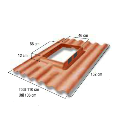 comprar Placa para claraboya 152x110cm Natural. 115417 Euronit de Euronit - Cubiertas tejados comprar Placa para claraboya 152x110cm Natural. 115417 Euronit de Euronit - Cubiertas tejados
