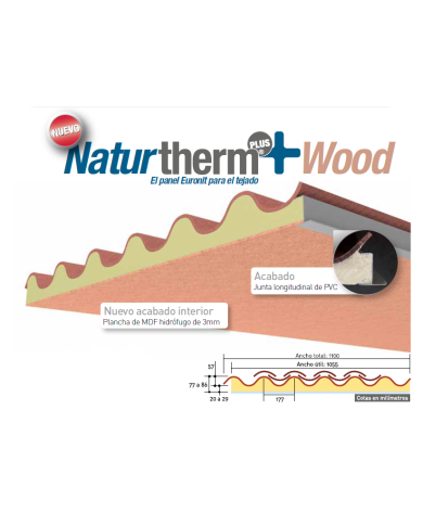 comprar Placa Naturtherm Plus Wood Rústica 152x110cm S15. 168538 Euronite de Euronit - Cubiertas tejados comprar Placa Naturtherm Plus Wood Rústica 152x110cm S15. 168538 Euronite de Euronit - Cubiertas tejados