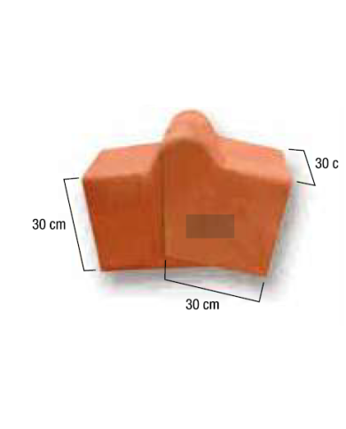 comprar Remate de piñón 30x30 Inferior rustico arcilla (Hm). 95111 Euronit de Euronit - Tejas comprar Remate de piñón 30x30 Inferior rustico arcilla (Hm). 95111 Euronit de Euronit - Tejas