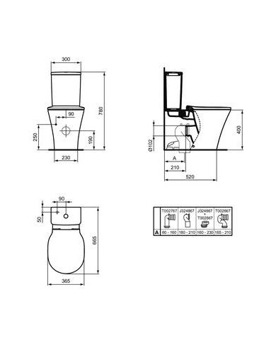 comprar Taza inodoro pared Connect Air de tanque bajo. Ideal Standard de Ideal Standard - Baño comprar Taza inodoro pared Connect Air de tanque bajo. Ideal Standard de Ideal Standard - Baño