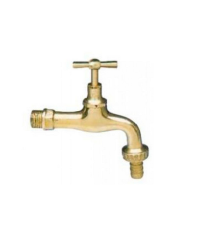 comprar Grifo codillo pulido con tuerca y racor 1/2". Meval de MEVAL - Grifos y válvulas