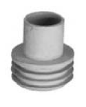 Enchufe de goma a presión para inodoro Victoria Ø63mm sin cuello. Meval