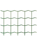 Malla decorativa electrosoldada verde 50x50 Ø2.4/3.0mm. Rollo: 1.50x25m. Aliseda