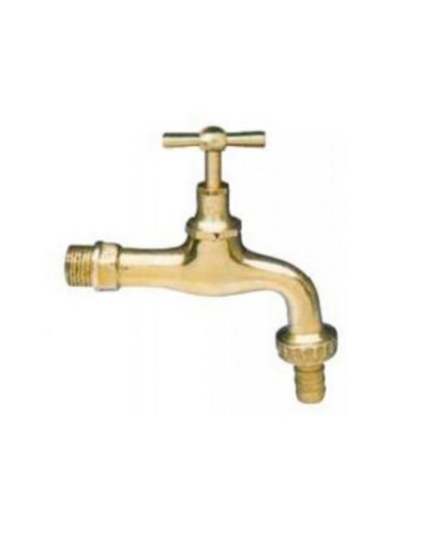 comprar Grifo (Cruceta) Codillo Pulido Con Tuerca Y Racor 3/4 de MEVAL - Grifos y válvulas