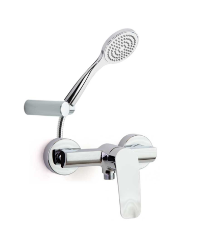 comprar Set ducha de mano Ø100mm, flexo y soporte, cromado. Ref.3553T1 Ramón Soler de RAMON-SOLER - Griferia