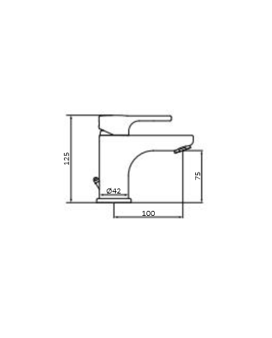 Monomando lavabo Eco Prime 15 510 150. GRB