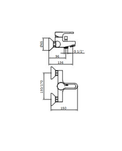 comprar Grober Monomando baño C/Acces Eco Prime 15 225 150. GRB de GROBER - Griferia