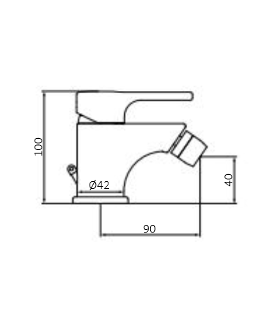 Monomando bidé Eco Prime 15710150 GRB Monomando bidé Eco Prime 15710150 GRB