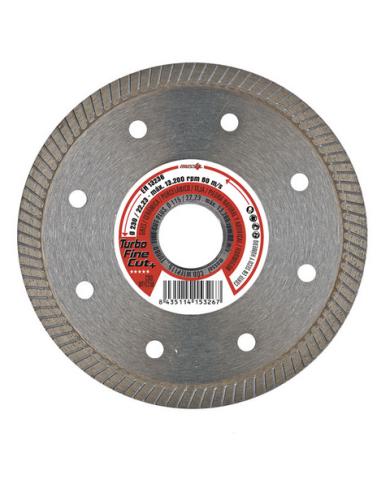 comprar Disco diamante porcelánico Turbo Fine Cut+ H8 Ø115mm Eje: 22.23mm. WTFC115 Mussol de MUSSOL - Discos corte y desbaste comprar Disco diamante porcelánico Turbo Fine Cut+ H8 Ø115mm Eje: 22.23mm. WTFC115 Mussol de MUSSOL - Discos corte y desbaste