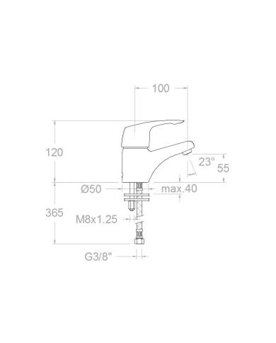 comprar Grifo monomando lavabo vulcano 6901. Ramón Soler de RAMON-SOLER - Griferia