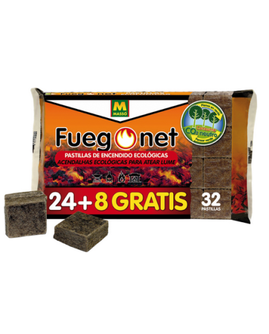 comprar 1 Paquete de Pastillas de encendido ecológicas. 231094 Fuegonet (Venta pack de 24 paquetes) de FUEGO NET - Barbacoas comprar 1 Paquete de Pastillas de encendido ecológicas. 231094 Fuegonet (Venta pack de 24 paquetes) de FUEGO NET - Barbacoas