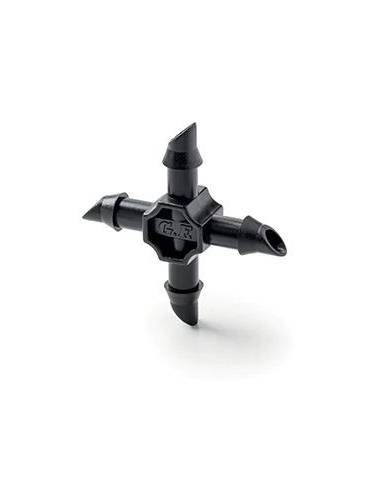 comprar Conector en cruz para manguera capilar Ø4x6. Blister 10 unidades. GF Garden de GF-MANGUERAS - Adaptadores y conectores comprar Conector en cruz para manguera capilar Ø4x6. Blister 10 unidades. GF Garden de GF-MANGUERAS - Adaptadores y conectores
