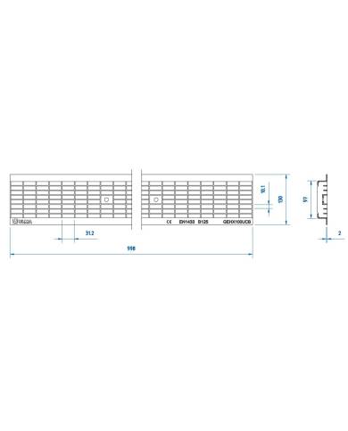 comprar Rejilla entramada GEHX100UCB 30x10 (domo-self) ULMA de - Oulet comprar Rejilla entramada GEHX100UCB 30x10 (domo-self) ULMA de - Oulet