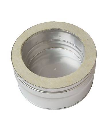 comprar Colector hollín corto Inox de doble pared sin desagüe Ø150. Dinak de DINAK - Tubos humos doble pared