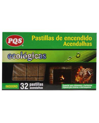 Pastilla de encendido ecológicas 32 pastillas. PQS Pastilla de encendido ecológicas 32 pastillas. PQS