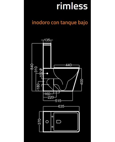 comprar Pack WC Naranja (inodoro + tanque + tapa amortiguada + codo) Becrisa de - Descatalogados