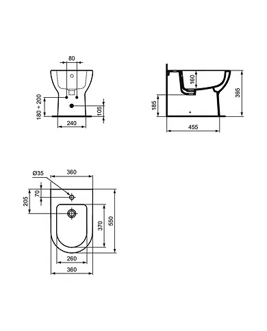 comprar Bidé a suelo Eurovit. T444201 Ideal Standard de Ideal Standard - Sanitarios comprar Bidé a suelo Eurovit. T444201 Ideal Standard de Ideal Standard - Sanitarios