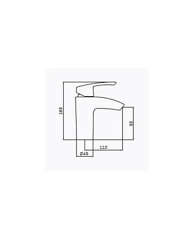 comprar Grifo lavabo monomando Cascada. Ref: 50520500 GRB de GROBER - Griferia